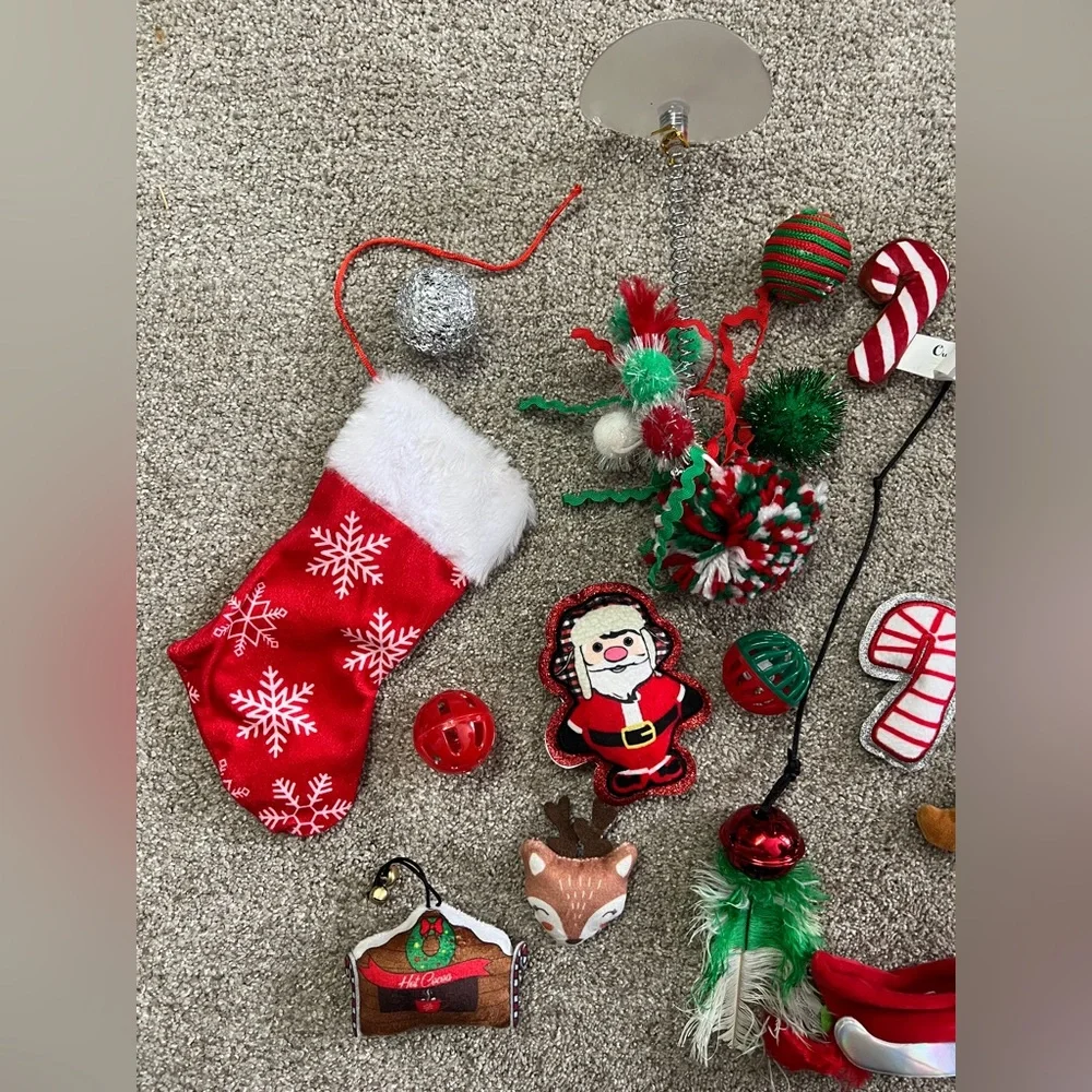 Festive Cat Holiday Christmas Toys